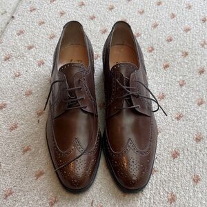Salvatore Ferragamo Dark Brown Leather Oxfords